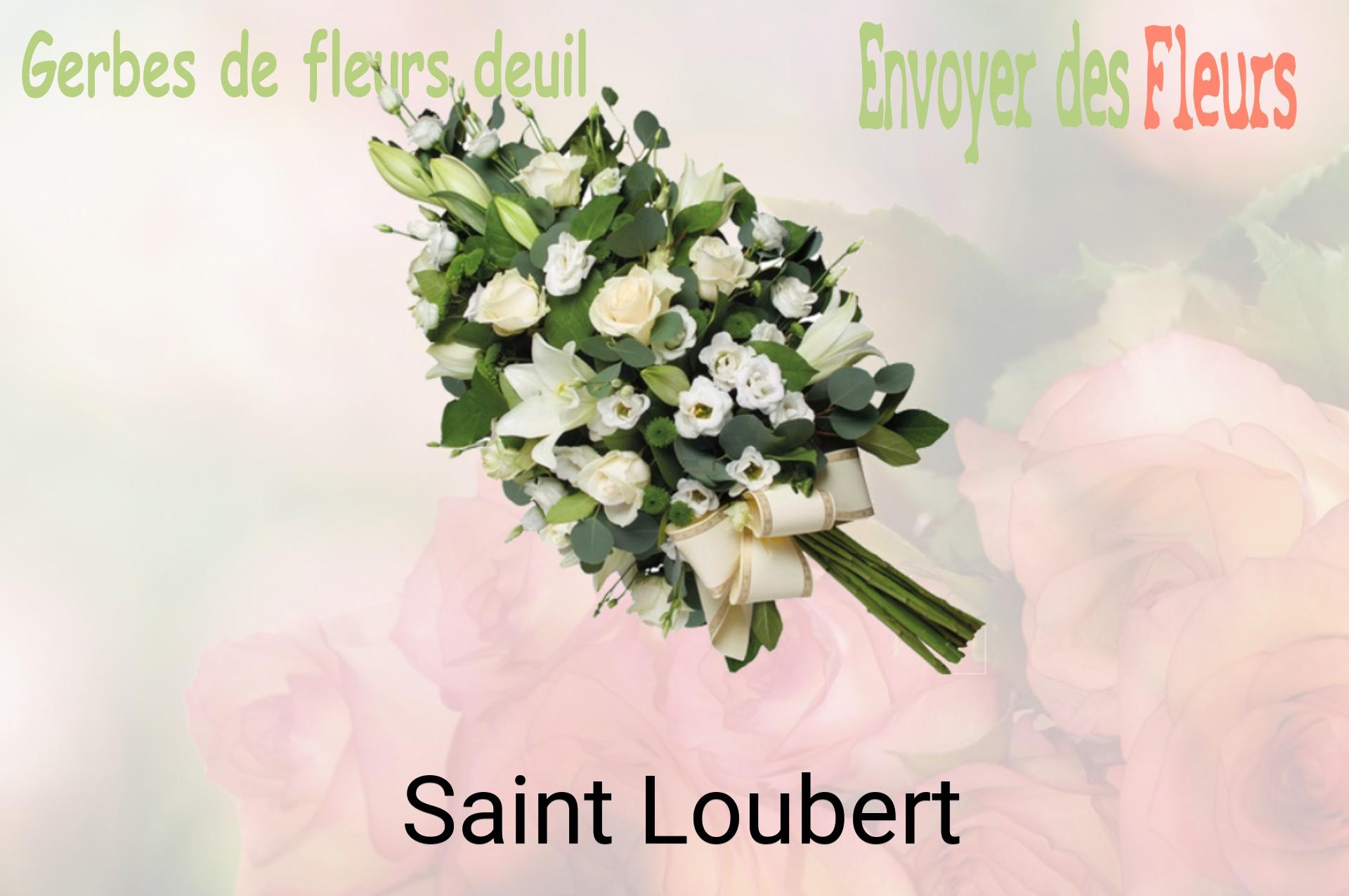 Gerbe de fleurs de deuil livrée à Saint-Loubert